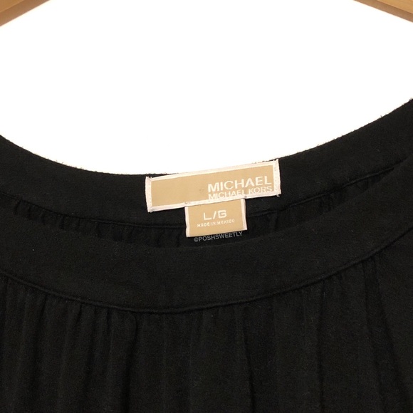 Michael Kors Black Draped Blouse - Picture 6 of 7